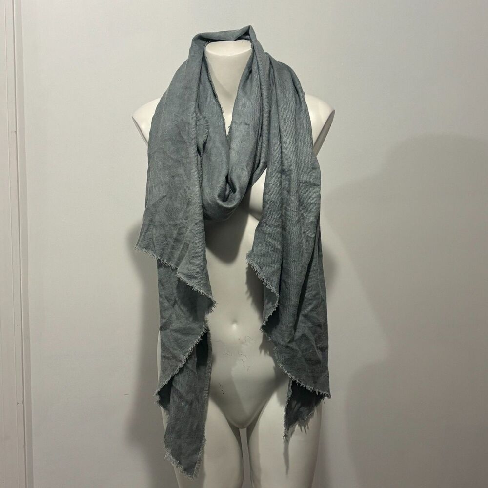 Y2K Sage Green Flowy Slouchy Indie Sleaze Cozy Scarf
